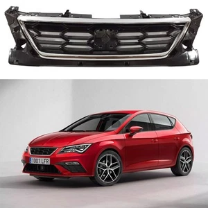 Front Grille For SEAT LEON 2017-2020 Car Front Bumper Center Grille Bumper Grill - Picture 1 of 8