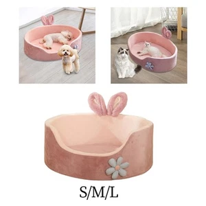 Dog Bed Pet Cushion for Indoor Cats Snooze Cozy Removable Washable Comfortable - Picture 1 of 22