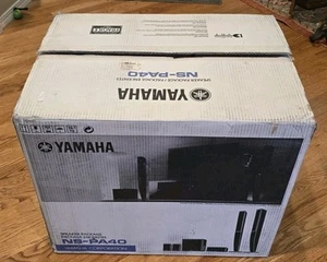 Yamaha NS-PA40 5.1ch Tall Boy Style Speaker Package Advanced YST Black BRAND NEW - Picture 1 of 10