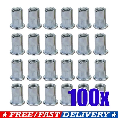 100Pcs M6*15mm Rivnuts Blind Set Rivet Nuts Threaded Nuts Anti-oxidation UK New- - Image 1 of 4