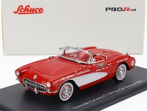 CHEVROLET CORVETTE C1 V8 SPIDER PACE CAR DAYTONA 1956 1/43 SCHUCO 43U00048 - Foto 1 di 5