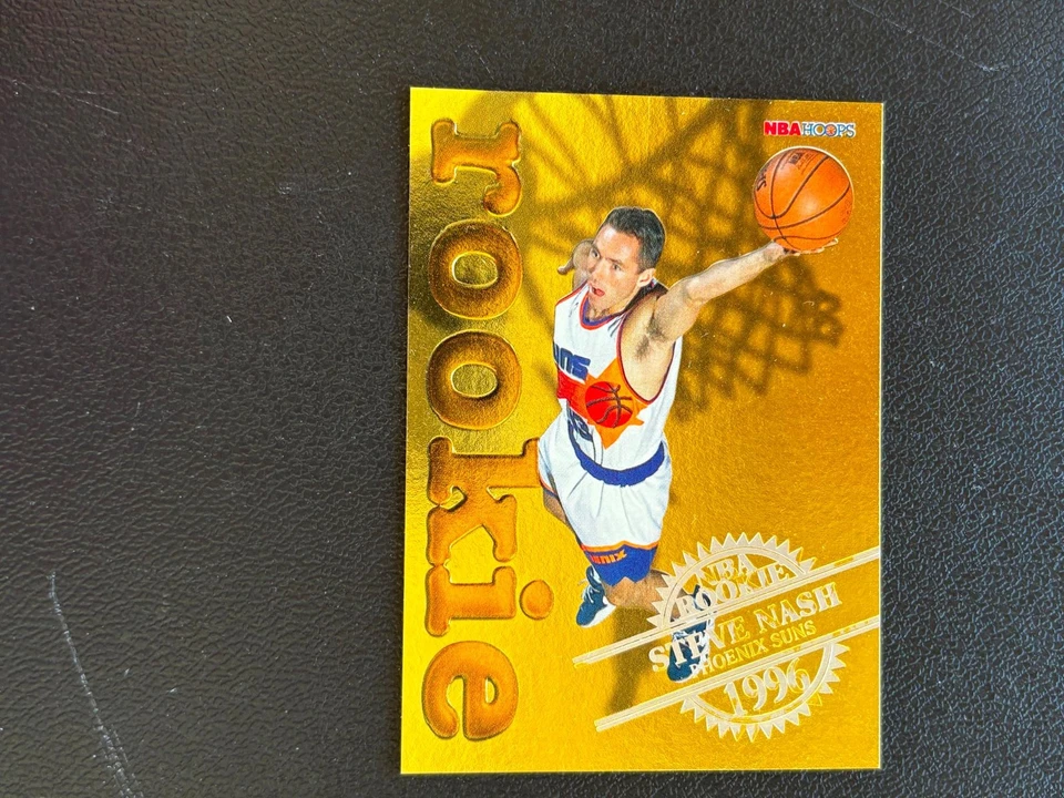 Steve Nash 1997 NBA Hoops Rookie GOLD Foil Rookie RC Phoenix Suns #21 E14 - Image 1 of 1