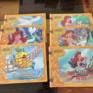 1992 Little Mermaid Treasure Chest Kids Hardcover Book Lot Set of 6 Disney - Imagen 1 de 12