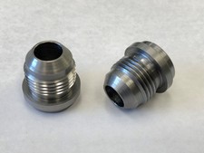 AN10, 10 AN QTY:2 MALE BILLET 1018 MILD STEEL WELD ON FITTING BUNG 