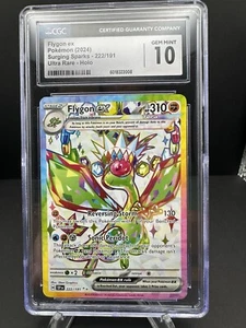 Flygon ex 222/191 Ultra Rare Sv08: Surging Sparks Holo - CGC 10 Gem Mint - Poke - Picture 1 of 2
