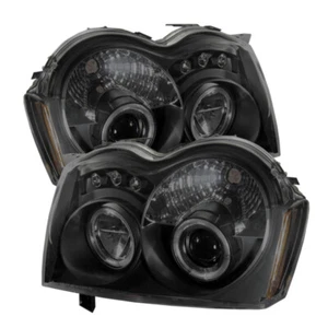 Proyector Spyder Faros LED Halo LED Negro Humo para Jeep Grand Cherokee 05-07 - Imagen 1 de 5