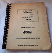 1968 Radio Lizenz Vorbereitung Training Kurs OJT 19-B spiralgebunden