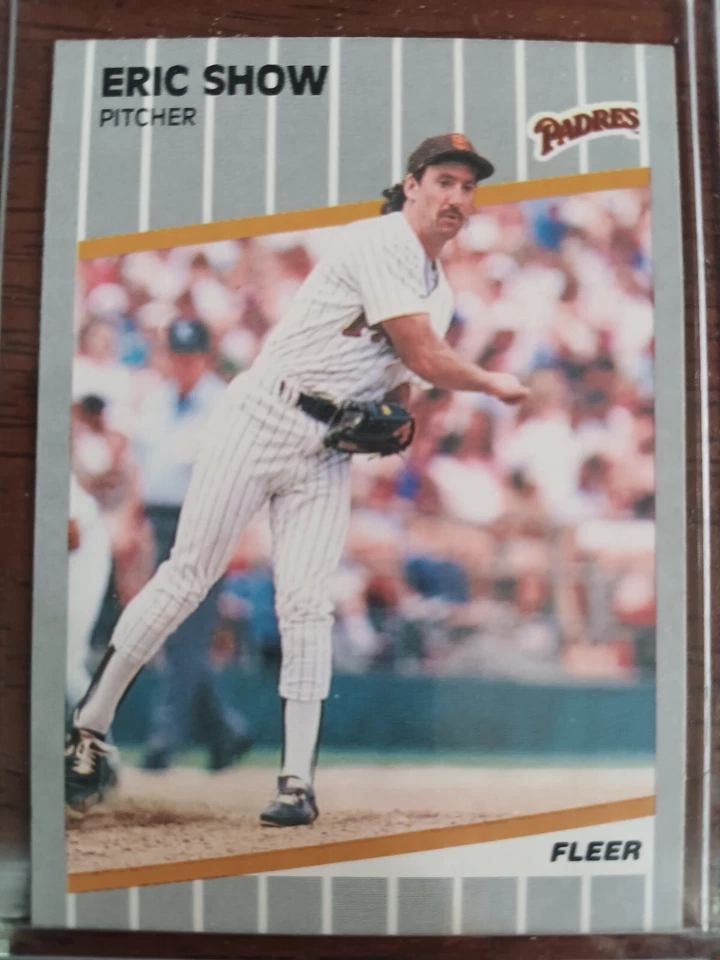ERIC SHOW PADRES 1989 FLEER BASEBALL CARD #317 - Image 1 of 1