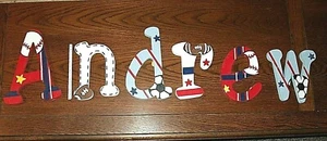 HOME INTERIORS WANDBUCHSTABEN 6ER SET BUCHSTABIERUNG "ANDREW" GUT GEBRAUCHT - Bild 1 von 1