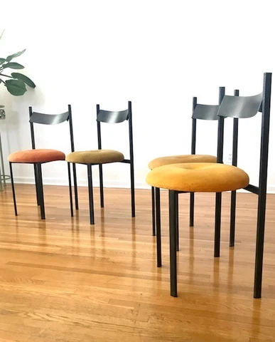 "Movix" dining chair set by Sergio Savarese for Dialogica NY c. 1989 (set of 4) Cover