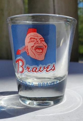 Atlanta Braves Clear Shot Glass Cover
