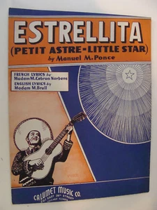 Petit Astre Little Star Estrellita 1929 by Manuel Ponce French English Spanish - Picture 1 of 1