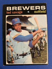 1971 Topps Baseball #76 Ted Savage Milwaukee Brewers