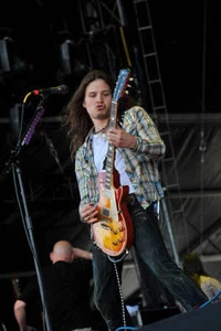 Dave Rude of American hard rock group Tesla performing live on sta - Old Photo - Picture 1 of 1