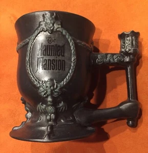New Disney Parks The Haunted Mansion Plaque Ceramic Pedestal Mug Cup VHTF - Picture 1 of 3