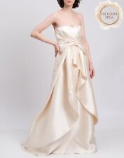 RRP €1689 ALBERTA FERRETTI Silk 2 Piece Wedding Dress IT44 US8 UK12 L Bandeau