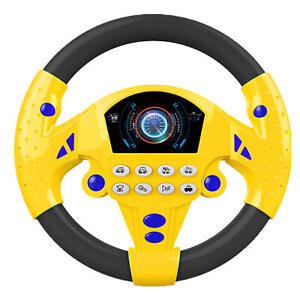 Driving Car Copilot Steering Wheel Eletric Baby Toys With Sound Kids Musical Toy