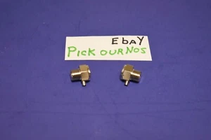 2 Radiator Chrome Plated Brass STUBBY Air Bleed Coin Valve 1/8" HVAC - Picture 1 of 11