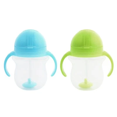 Munchkin Miracle 360 Trainer Cup 2-Pack - Green & Blue - 7oz/207ml - New