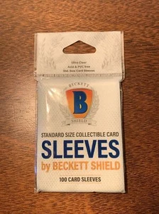 Beckett Shield Standard Size Sleeves 10 Pack of 100 YOU CHOOSE QUANTITY NWT - Picture 1 of 2