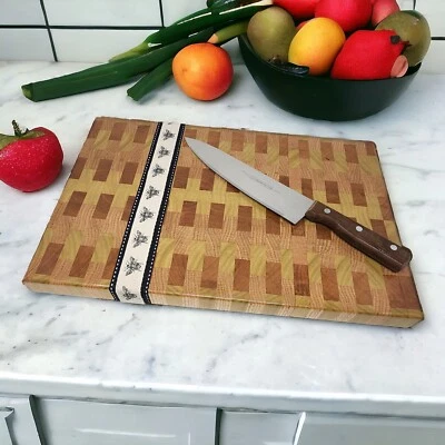 Cutting Chopping Board Hardwood End Grain Hand Made Butcher block 16x10.5x1.5" - Image 1 of 4