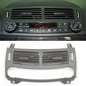 Front Center Air Vent Outlet Grille For Mercedes Benz E Class W211 2003-08 Gray - Foto 1 di 6