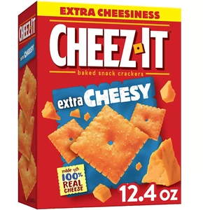 Cheez-It Extra Cheesy Cheese Crackers, Baked Snack Crackers, 12.4 oz - Picture 1 of 10