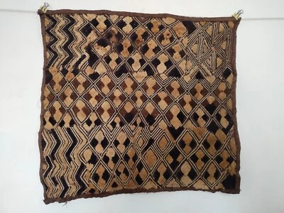 Tela de rafia textil tradicional africana tribal congo vintage Cuba artículo893 Foto 1 de 4