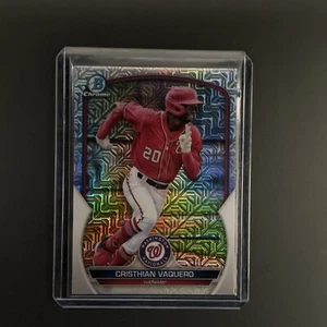 2023 Bowman Chrome Prospects MOJO Cristhian Vaquero Washington Nationals #BCP-54 - Picture 1 of 2