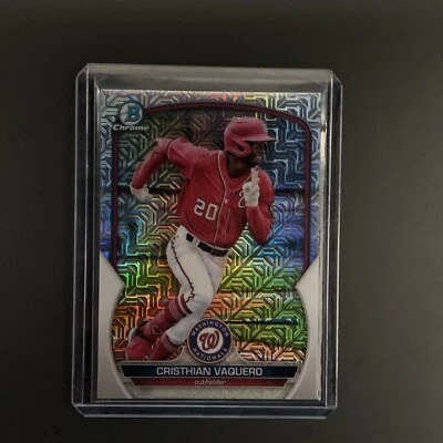2023 Bowman Chrome Prospects MOJO Cristhian Vaquero Washington Nationals #BCP-54 - Image 1 of 2