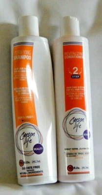 Champú y acondicionador Carson Life, pasos 1 y 2, 10 fl oz cada uno (lote de 2) NUEVO Foto 1 de 2