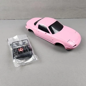 LDRC Drift RC Car Body Mazda Miata MX5 Pink Accessories Tongue Lights LD1804 NEW - Picture 1 of 8