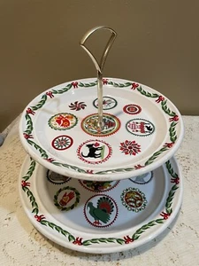 Portmeirion Susan Williams 2 Tier Cake/Cookie Platters - Picture 1 of 8