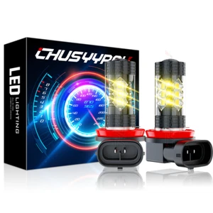 For Nissan Maxima Altima Rogue Pathfinder Front Fog Light 4500K Yellow LED Bulbs - Foto 1 di 12