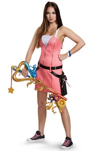 Brand New Kingdom Hearts Kairi Deluxe Tween/Adult Costume - Picture 1 of 2
