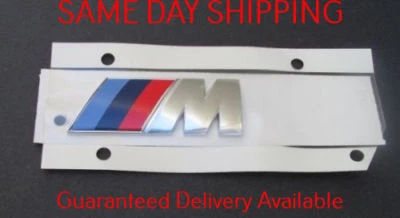 NEW ORIGINAL BMW M SPORT TRI COLOR EMBLEM LOGO BADGE GENUINE M-TECH OEM BMW PART - Image 1 of 2