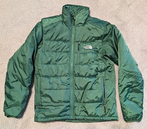 The North Face Primaloft Puffer Jacket Mens Small Green Zip Pockets Full Zip - Bild 1 von 5