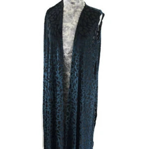 Lularoe Kimono Coverup Damen Gr. M grün Animal Print transparent lang ärmellos - Bild 1 von 9