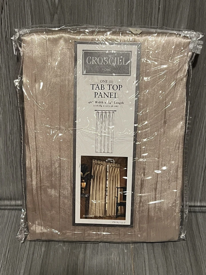 Croscill "Linen Allegro" Curtain 48"x84" Gold