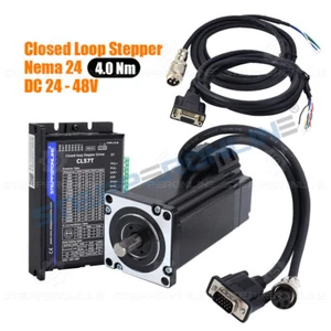 1 Axis Nema 24 Closed Loop Stepper Motor 4Nm(567oz.in) & Driver CL57T V4.1 Kit - Picture 1 of 7