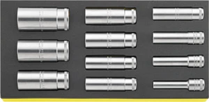 Stahlwille Metric 1/2" Drive Deep Socket Set 11 PC 96838776 - Picture 1 of 1
