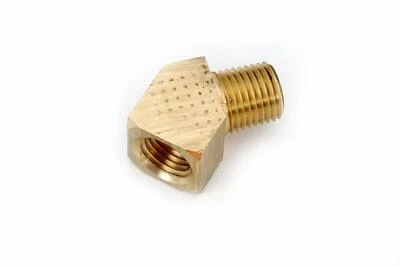 GATES Parker 2200P-2-2 Brass 45 Degree Elbow. 1/8" Male Pipe X 1/8" Female Pipe