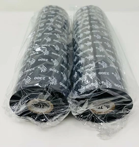 ZEBRA 2300 02300BK22045 220mm x 450mt x 2pz RIBBON NASTRO RESINA 220Xi/220Xi4   - Imagen 1 de 1