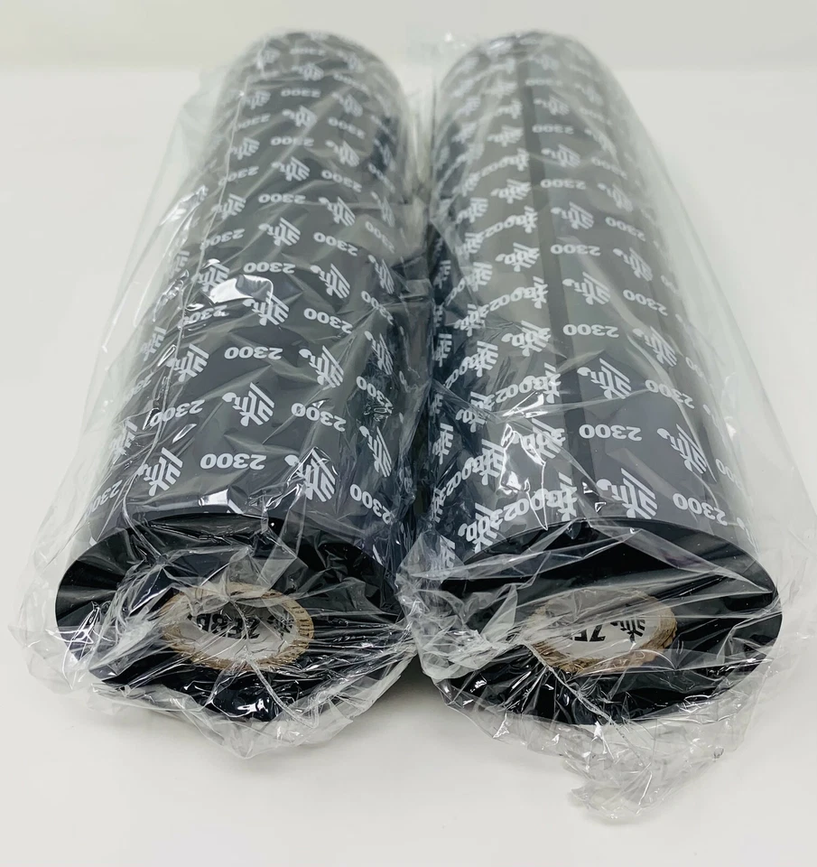 ZEBRA 2300 02300BK22045 220mm X 450mt X 2pz Ribbon Cinta Resina 220Xi/220Xi4 - Imagen 1 de 1