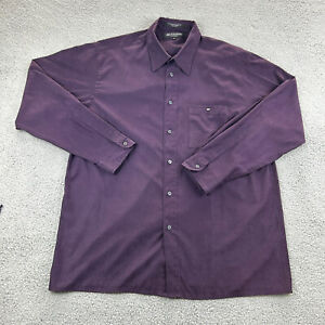 Brandini Shirt Mens Extra Large Le Collezioni Sueded Feel Button Up Adult