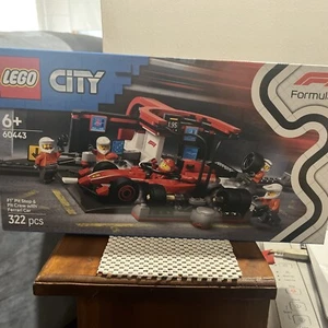 NEW - Lego City - F1 Pit Stop & Pit Crew with Ferrari Car (60443) - Picture 1 of 3