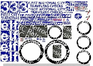 Body Decals Formel1 Tyrrell P34 V8 Ronnie.Peterson Monaco++D73-Rarität - Bild 1 von 7