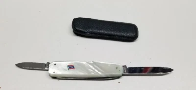 Vintage E. Bonsmann Gentlemans Knife Solingen Germany Mother Of Pearl SINOX - Image 1 of 4