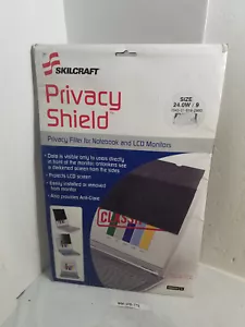 SKILCRAFT 7045-01-619-2983, Shield Privacy Filter, For LCD Monitors, Wide, 24" - Picture 1 of 3