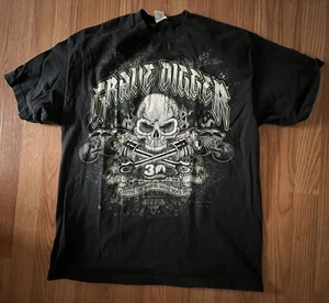 grave digger monster truck t shirt 2012 30th Anniversary Black XL - Picture 1 of 4